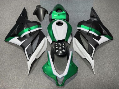 Matte Black and Green Star 2009-2012 Honda CBR600RR Fairings Factory