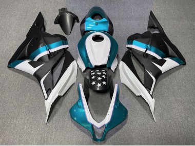 Matte Black and Light Blue Star 2009-2012 Honda CBR600RR Fairings Factory