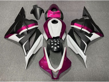 Matte Black and Pink Star 2009-2012 Honda CBR600RR Fairings Factory