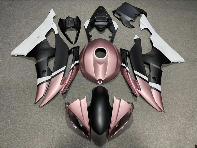 Matte Black and Rose Gold 2008-2016 Yamaha R6 Fairings Factory Matte Black and Rose Gold 2008-2016 Yamaha R6 Fairings Factory