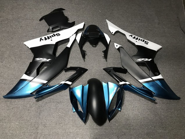 Matte Black and Special Blue 2008-2016 Yamaha R6 Fairings Factory Matte Black and Special Blue 2008-2016 Yamaha R6 Fairings Factory