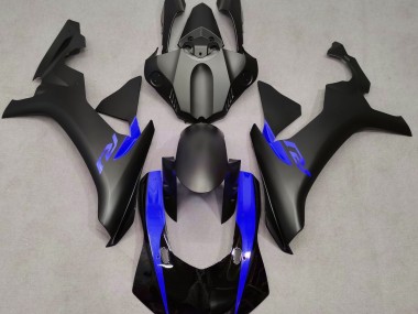 Matte Black & Blue 2015-2019 Yamaha R1 Fairings Factory