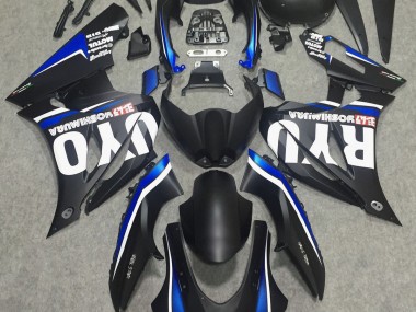 Matte Black & Blue 2017-2019 Suzuki GSXR 1000 Fairings Factory