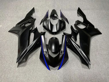 Matte Black & Blue Accents 2017-2019 Yamaha R6 Fairings Factory