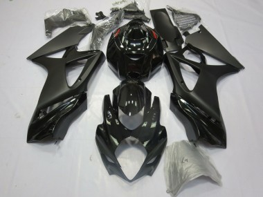 Matte Black Gloss 2007-2008 Suzuki GSXR 1000 Fairings Factory