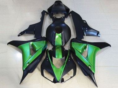 Matte Black & Green 2006-2007 Honda CBR1000RR Fairings Factory