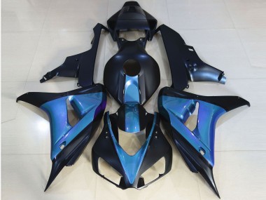 Matte Black & Light Blue 2006-2007 Honda CBR1000RR Fairings Factory
