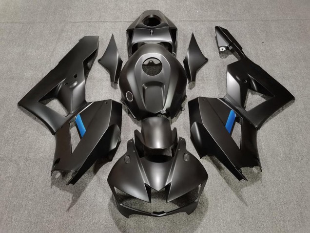 Matte Black & Light Blue 2013-2020 Honda CBR600RR Fairings Factory Matte Black & Light Blue 2013-2020 Honda CBR600RR Fairings Factory