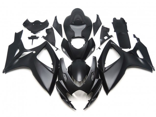 Matte Black OEM Custom Style 2006-2007 Suzuki GSXR 600-750 Fairings Factory Matte Black OEM Custom Style 2006-2007 Suzuki GSXR 600-750 Fairings Factory