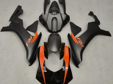Matte Black & Orange 2015-2019 Yamaha R1 Fairings Factory