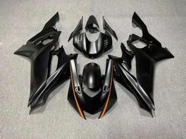 Matte Black & Orange Accents 2017-2019 Yamaha R6 Fairings Factory
