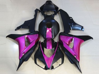 Matte Black & Pink 2006-2007 Honda CBR1000RR Fairings Factory