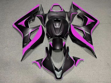 Matte Black & Pink 2007-2008 Honda CBR600RR Fairings Factory