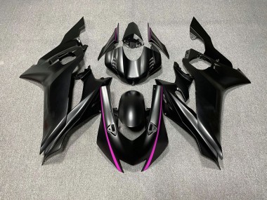 Matte Black & Pink Accents 2017-2019 Yamaha R6 Fairings Factory