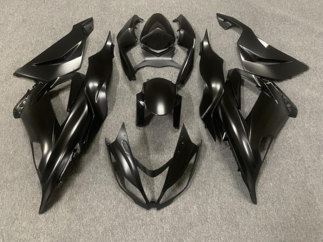 Matte Black & Protective Coat 2013-2018 Kawasaki ZX6R Fairings Factory Matte Black & Protective Coat 2013-2018 Kawasaki ZX6R Fairings Factory