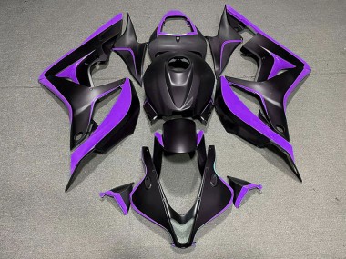 Matte Black & Purple 2007-2008 Honda CBR600RR Fairings Factory