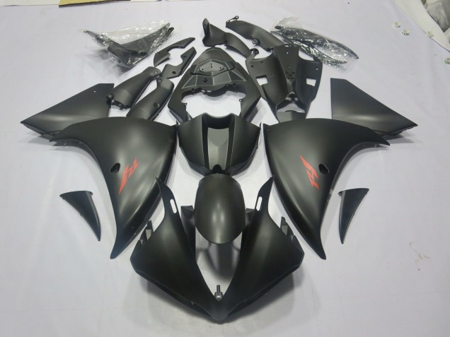Matte Black Red 2009-2012 Yamaha R1 Fairings Factory Matte Black Red 2009-2012 Yamaha R1 Fairings Factory