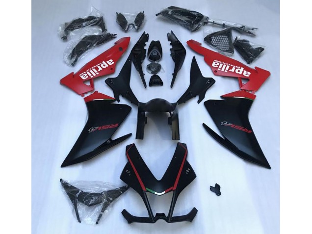 Matte Black & Red 2010-2015 Aprilia RSV4 1000 Fairings Factory Matte Black & Red 2010-2015 Aprilia RSV4 1000 Fairings Factory