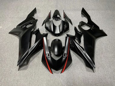 Matte Black & Red Accents 2017-2019 Yamaha R6 Fairings Factory
