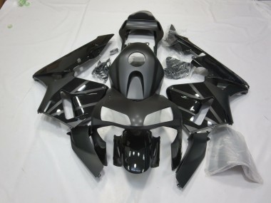 Matte Black With Logos 2003-2004 Honda CBR600RR Fairings Factory