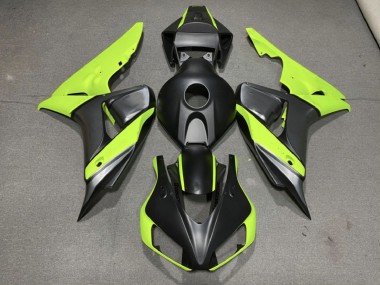 Matte Gray Black and Green 2006-2007 Honda CBR1000RR Fairings Factory