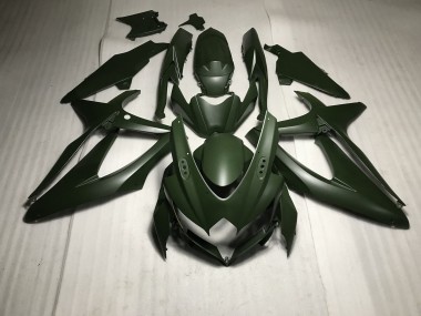 Matte Green 2008-2010 Suzuki GSXR 600-750 Fairings Factory