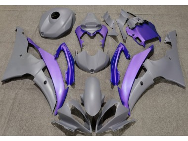 Matte Grey & Purple 2008-2016 Yamaha R6 Fairings Factory