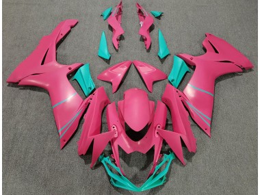 Matte Hot Pink and Teal 2011-2020 Suzuki GSXR 600-750 Fairings Factory