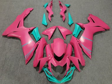 Matte Hot Pink and Teal 2011-2020 Suzuki GSXR 600-750 Fairings Factory