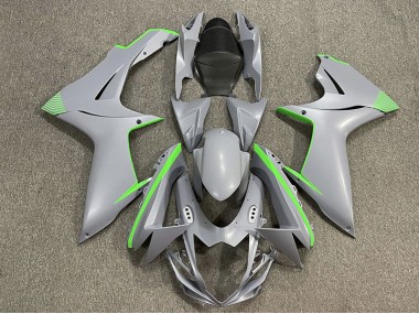 Matte Nardo Gray & Green Accents 2011-2020 Suzuki GSXR 600-750 Fairings Factory