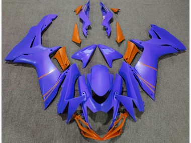 Matte Ocean Blue & Orange 2011-2020 Suzuki GSXR 600-750 Fairings Factory