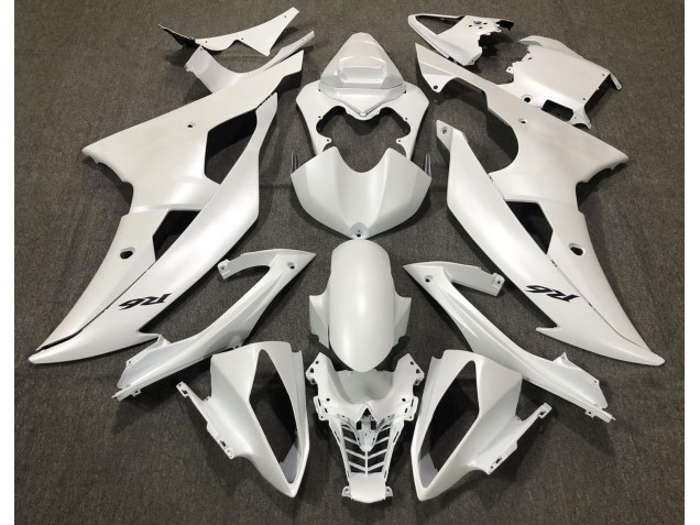 Matte White 2008-2016 Yamaha R6 Fairings Factory Matte White 2008-2016 Yamaha R6 Fairings Factory