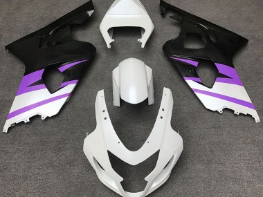 Matte White & Purple 2004-2005 Suzuki GSXR 600-750 Fairings Factory