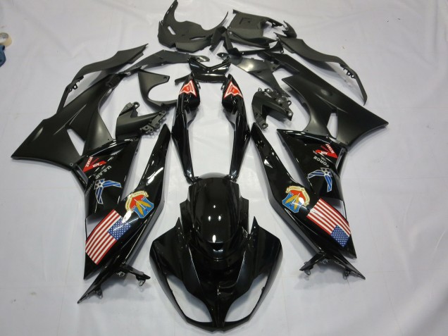 Merica 2009-2012 Kawasaki ZX6R Fairings Factory Merica 2009-2012 Kawasaki ZX6R Fairings Factory