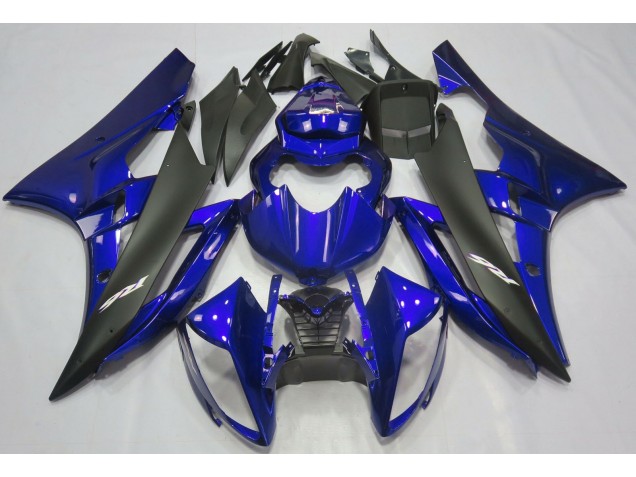 Metallic Blue & Black 2006-2007 Yamaha R6 Fairings Factory Metallic Blue & Black 2006-2007 Yamaha R6 Fairings Factory