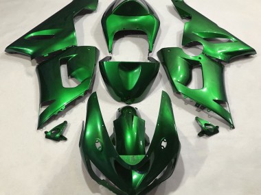 Metallic Green 2005-2006 Kawasaki ZX6R Fairings Factory