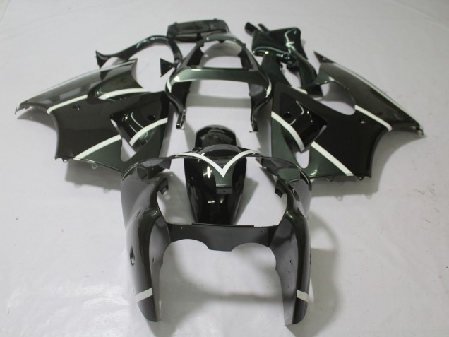 Metallic Grey & Black 2000-2002 Kawasaki ZX6R Fairings Factory Metallic Grey & Black 2000-2002 Kawasaki ZX6R Fairings Factory