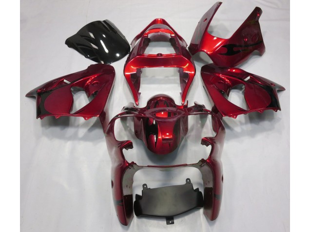 Metallic Red 2000-2002 Kawasaki ZX6R Fairings Factory Metallic Red 2000-2002 Kawasaki ZX6R Fairings Factory