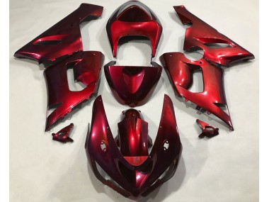 Metallic Red 2005-2006 Kawasaki ZX6R Fairings Factory