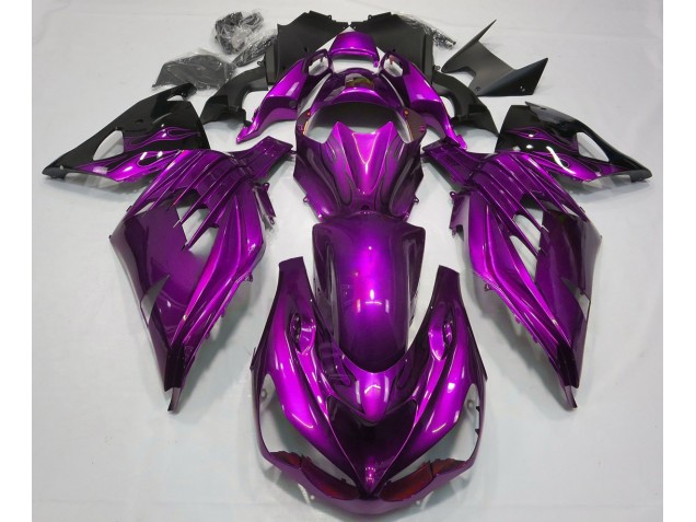 Mood Purple Gloss 2012-2019 Kawasaki ZX14R Fairings Factory Mood Purple Gloss 2012-2019 Kawasaki ZX14R Fairings Factory