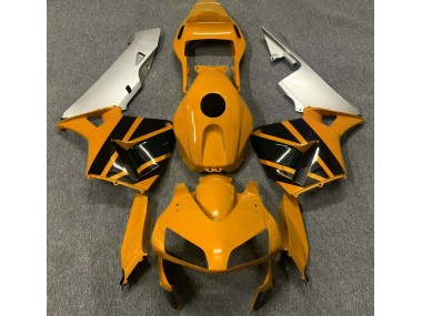 Mustard Yellow & Matte Silver 2003-2004 Honda CBR600RR Fairings Factory