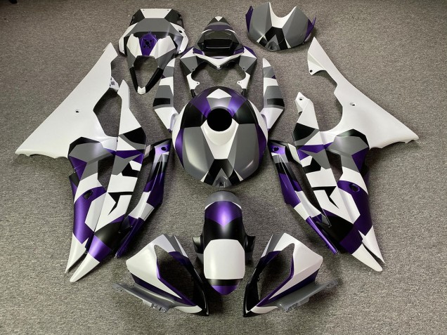 Mystic Purple Snow Camo 2008-2016 Yamaha R6 Fairings Factory Mystic Purple Snow Camo 2008-2016 Yamaha R6 Fairings Factory
