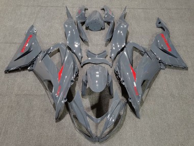 Nardo and Red 2013-2018 Kawasaki ZX6R Fairings Factory