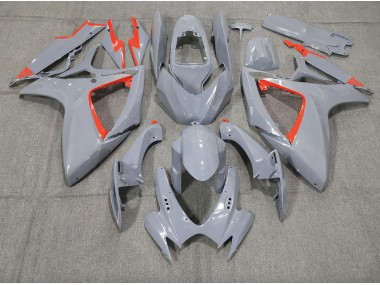 Nardo and Red Trim 2006-2007 Suzuki GSXR 600-750 Fairings Factory