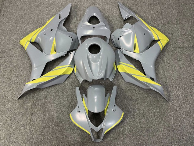 Nardo Gray and Yellow 2009-2012 Honda CBR600RR Fairings Factory Nardo Gray and Yellow 2009-2012 Honda CBR600RR Fairings Factory