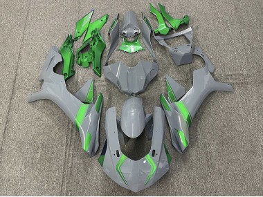 Nardo Gray & Green Accents 2015-2019 Yamaha R1 Fairings Factory