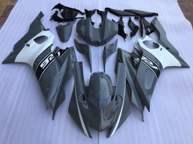 Nardo Grey and White 2017-2019 Yamaha R6 Fairings Factory