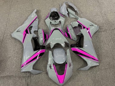 Nardo with Pink Stripes 2017-2019 Honda CBR1000RR Fairings Factory