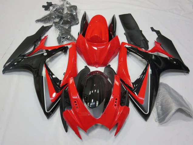 OEM Style Red 2006-2007 Suzuki GSXR 600-750 Fairings Factory OEM Style Red 2006-2007 Suzuki GSXR 600-750 Fairings Factory