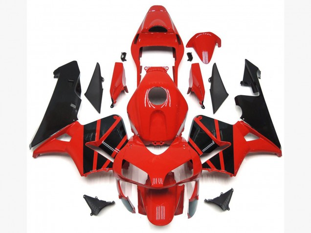 OEM Style Red Black 2003-2004 Honda CBR600RR Fairings Factory OEM Style Red Black 2003-2004 Honda CBR600RR Fairings Factory